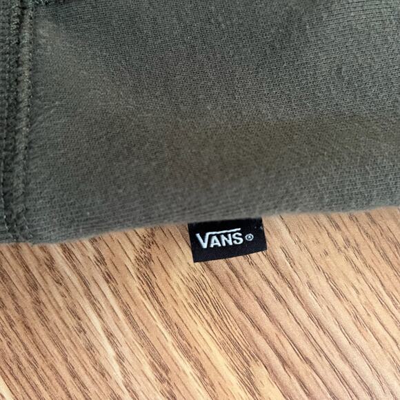 VANS Versa RARE Olive Green Hoodie | S | DWR Water Repellent Skate Sweatshirt - Picture 8 of 9